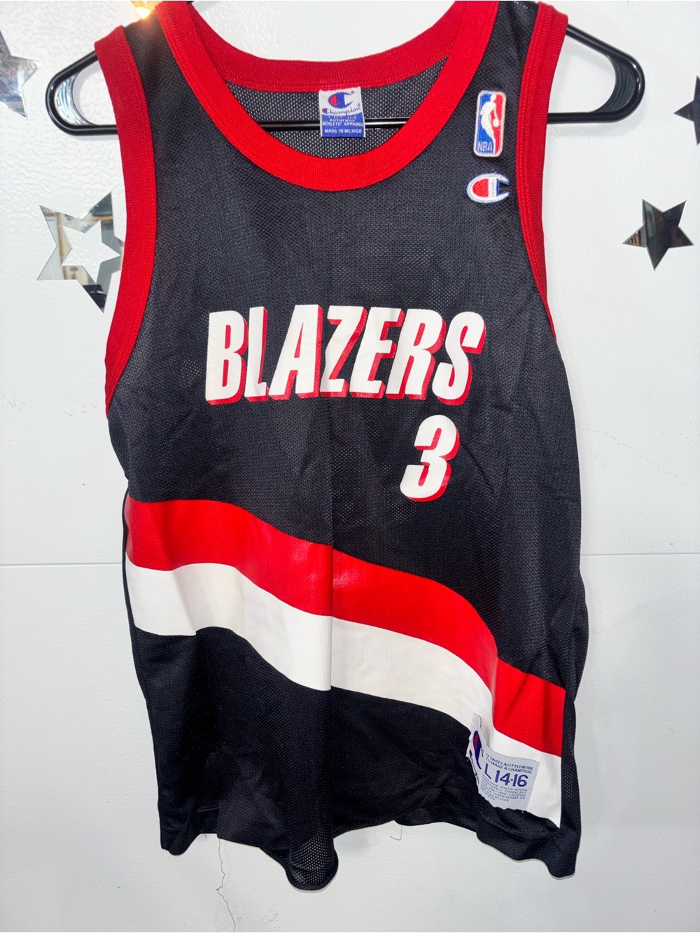 Damon Stoudamire Portland Trailblazers Blazers Champion
Youth Jersey Sz L 14-16